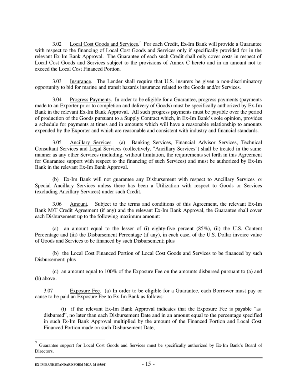 Form MGA-M Master Guarantee Agreement (Medium Term Credits - Electronic Compliance Program), Page 21
