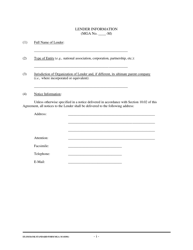 Form MGA-M Master Guarantee Agreement (Medium Term Credits - Electronic Compliance Program), Page 2