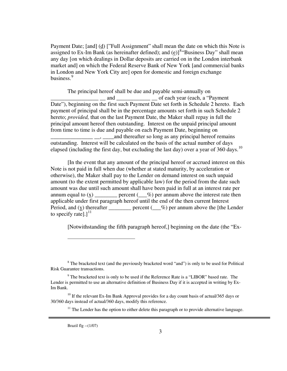 Form of Brazil Floating Rate Global Note, Page 3