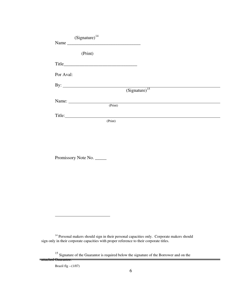 Form of Brazil Floating Rate Global Note, Page 6