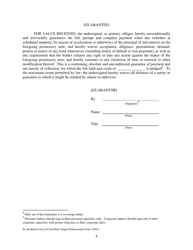 Form of Fixed Rate Single Disbursement Note, Page 4