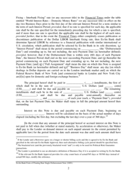 Form of Floating Rate Single Disbursement Note, Page 2