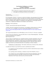 Iran Sanctions Activities Certification, Page 2