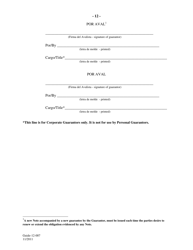 Form GUIDE-12-007 Form of Fixed Rate Single Disbursement Note (Mexico) (English/Spanish), Page 12