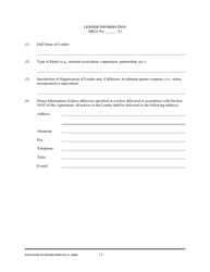 Form MGA-L Master Guarantee Agreement (Long Term Credits), Page 2