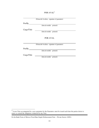 Annex A-2 Form of Fixed Rate Single Disbursement Note (Mexico) (English/Spanish), Page 11