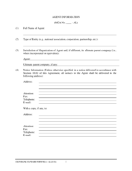 Form MGA-AL Master Guarantee Agreement (Agency - Long Term Credits), Page 2