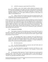 Form MGA-AL Master Guarantee Agreement (Agency - Long Term Credits), Page 31
