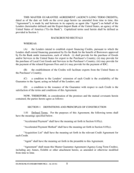 Form MGA-AL Master Guarantee Agreement (Agency - Long Term Credits), Page 6