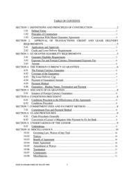 Form MGA-FF Master Guarantee Agreement - Finance Lease Foreign Currency Supplement (Medium Term Credits - Electronic Compliance Program), Page 4