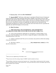 Form GUIDE-12-001 Specimen Note - Single Disbursement or Consolidation Note, Page 5