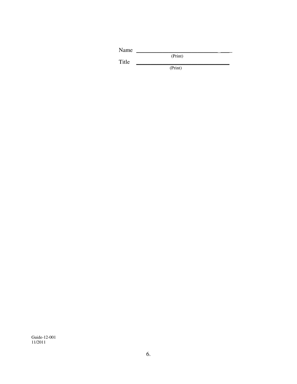 Form GUIDE-12-001 Specimen Note - Single Disbursement or Consolidation Note, Page 6