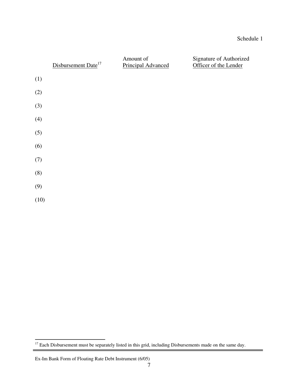 Form of Floating Rate Debt Instrument, Page 7