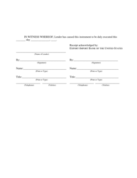 Form EBD-W-16C Schedule A Schedule to Loan Authorization Agreement, Page 3