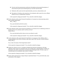 Attachment D Standard Questions for an Application for Assignment or Transfer of Control of a Submarine Cable Landing License, Page 12
