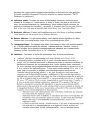 Attachment D Standard Questions for an Application for Assignment or Transfer of Control of a Submarine Cable Landing License, Page 2