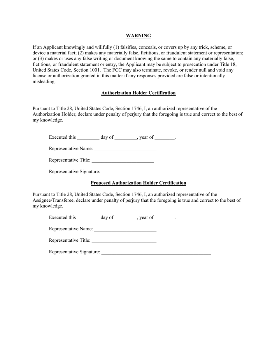 Attachment B Standard Questions for an Application for an Assignment or Transfer of Control of an International Section 214 Authorization, Page 14