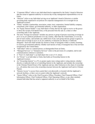 Attachment B Standard Questions for an Application for an Assignment or Transfer of Control of an International Section 214 Authorization, Page 3