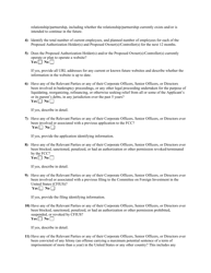 Attachment B Standard Questions for an Application for an Assignment or Transfer of Control of an International Section 214 Authorization, Page 5