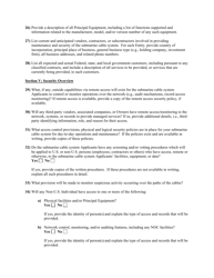 Attachment C Standard Questions for Submarine Cable Landing License Application, Page 9