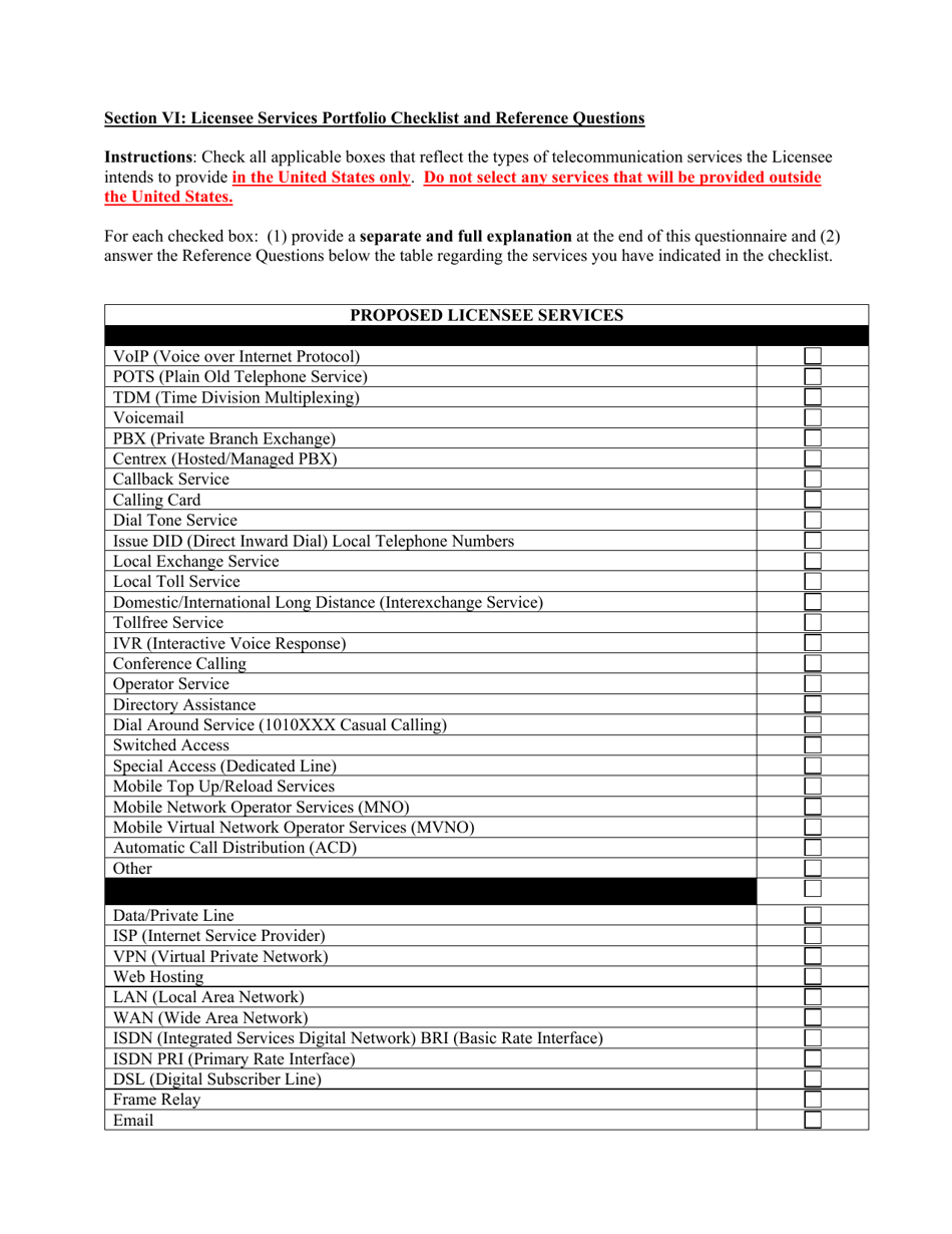 Attachment F Standard Questions for Section 310(B) Petition for Declaratory Ruling Involving a Common Carrier Wireless or Common Carrier Earth Station Licensee, Page 12