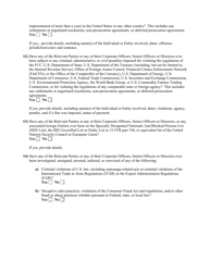 Attachment F Standard Questions for Section 310(B) Petition for Declaratory Ruling Involving a Common Carrier Wireless or Common Carrier Earth Station Licensee, Page 6