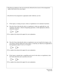 FLRA Form 203 Union Response to Agency Statement of Position on Petition for Review of Negotiability Issues for Use With Disapproved Provisions, Page 5