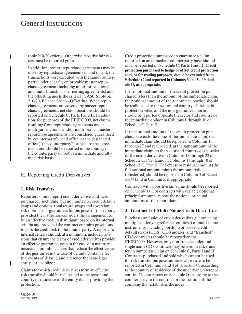Instructions for Form FFIEC009 Country Exposure Report, Page 14