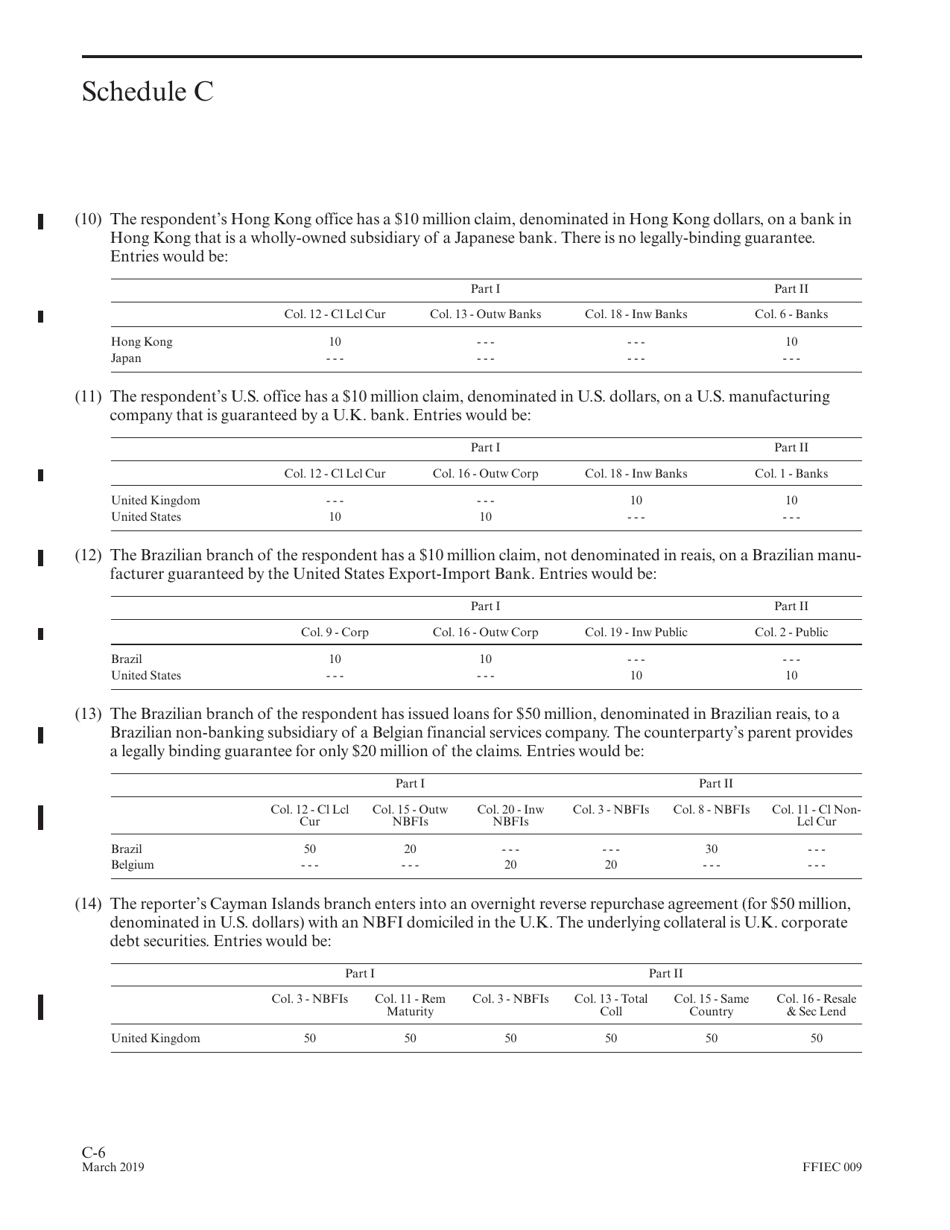 Instructions for Form FFIEC009 Country Exposure Report, Page 22