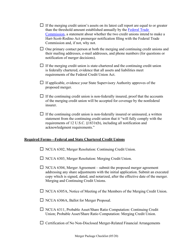 Merger Package Checklist, Page 2