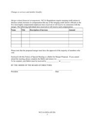 NCUA Form 6305A Notice of Meeting of the Members of Credit Union, Page 3