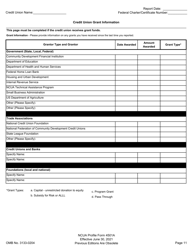 NCUA Profile Form 4501A Credit Union Profile Form, Page 13