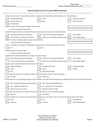 NCUA Profile Form 4501A Credit Union Profile Form, Page 8