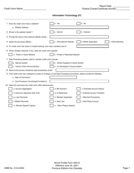 NCUA Profile Form 4501A Credit Union Profile Form, Page 9
