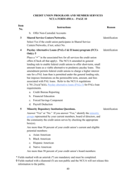 Instructions for NCUA Profile Form 4501A Credit Union Profile Form, Page 42