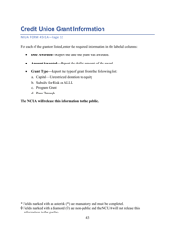 Instructions for NCUA Profile Form 4501A Credit Union Profile Form, Page 45