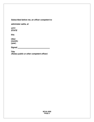 NCUA Form 4008 Organization Certificate, Page 5
