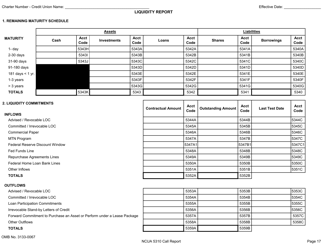 NCUA Form 5310 Corporate Credit Union Call Report Form, Page 18