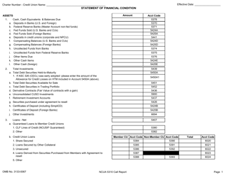 NCUA Form 5310 Corporate Credit Union Call Report Form, Page 2