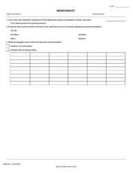 NCUA Profile Form 5310 Corporate Non-financial Profile Form, Page 11