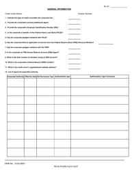 NCUA Profile Form 5310 Corporate Non-financial Profile Form, Page 4