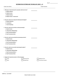 NCUA Profile Form 5310 Corporate Non-financial Profile Form, Page 5