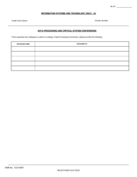 NCUA Profile Form 5310 Corporate Non-financial Profile Form, Page 7