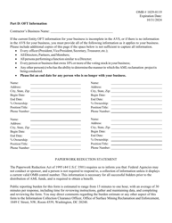 Abandoned Mine Lands (Aml) Contractor Information Form, Page 2