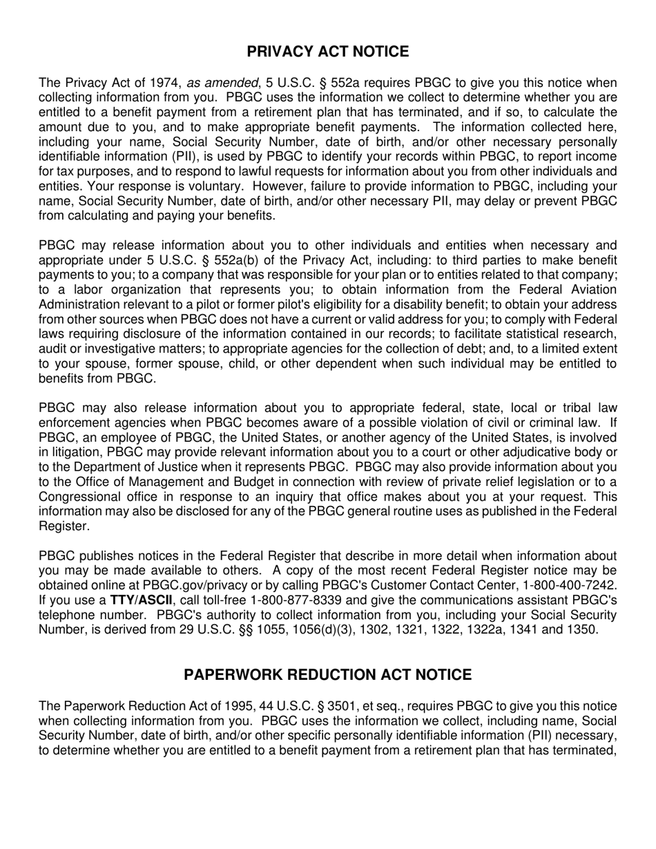 Retirement 707 Example PBGC Form 707 - Fill Out, Sign Online and Download Printable PDF ...