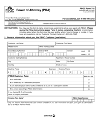 PBGC Form 715 Power of Attorney (Poa), Page 3