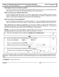 PBGC Form 719 Election to Withhold Federal Income Tax From Periodic Payments, Page 4