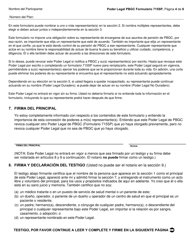 PBGC Formulario SP715 Poder Legal (Poa, Siglas En Ingles) (Spanish), Page 5