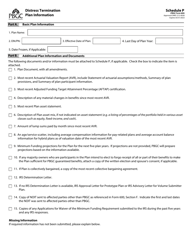 PBGC Form 600 Distress Termination Notice of Intent to Terminate, Page 2
