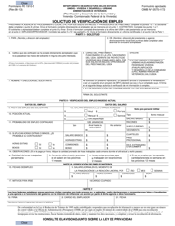 Document preview: Formulario RD1910-5 Solicitud De Verificacion De Empleo - British Columbia, Canada (Spanish)